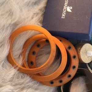 Wood bangles set of 3